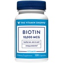 The Vitamin Shoppe Biotin 1,000MCG - Hair Growth, Skin Health & Nail Strength Support, High Potency B Vitamin (120 Capsules)
