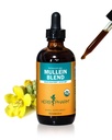 Herb Pharm Mullein Blend: Traditional Respiratory Lung Health & Respiratory Expectorant, Certified Organic, Fast-Absorbing, Vegan, Mullein Flower and Mullein Leaf Extract, Up to 12 Week Supply, 4 oz*