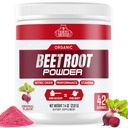 Organic Beet Root Powder - Nitric Oxide Supplement Super Food Beets Supplements, Beet Powder Organic High Blood Pressure Supplements, Beets for High Blood Pressure Support & Heart health Support