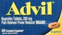 Advil Caplets,200mg,50 ct