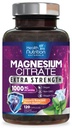 Magnesium Citrate 1000mg Per Serving - Max Absorption Magnesium Powder Capsules for Muscle, Nerve and Heart Health Support, High Absorption Citrate Complex, Gluten Free, Non-GMO - 120 Capsules