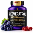 WONDER FAMILY Resveratrol Supplement 500mg – 98% Trans Resveratrol Organic Complex – NAD Resveratrol Antioxidants & Anti Aging Supplement for Heart Health, Wellness Formula, Healthy Cell Support