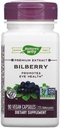 Nature's Way Bilberry Standardized Extract Veg Capsules 90 ea (Pack of 2)
