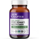 New Chapter Women’s Multivitamin, Iron, B6, B12, Biotin for Hair Growth, D3, Vit C, Zinc for Immune & Stress Support, Gentle on an Empty Stomach, One Daily, Non-GMO, Gluten-Free, 18+, 96 Tablets