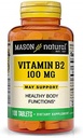 Mason Vitamins Mason Natural B2 100mg Tablets, 100 Count