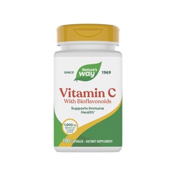 Nature’s Way Vitamin C with Bioflavonoids Immune Support 1000 mg per Serving 100 Capsules