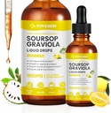 Graviola Soursop Leaf Extract Liquid - Soursop Bitters Liquid, Support Immune, Relax, Liver and Sleep, Sugar & Alcohol-Free, Highly Absorbable Formula, Lemon Flavor, 2 Fl Oz