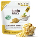 Foods Alive Non-Fortified Premium Nutritional Yeast Flakes, 6 ounce Unfortified vegan cheese powder seasoning
