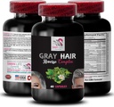 Biotin - GRAY HAIR REVERSE - radiant sheen, hair sparkle, revitalizing formula, youthful tone, hair rejuvenator, hair brilliance, hair pigmentation, color enhancing, restore vibrancy 1 Bottle 60 Caps